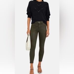 L’Agence Women Olive Green Margot Skinny Jeans 27